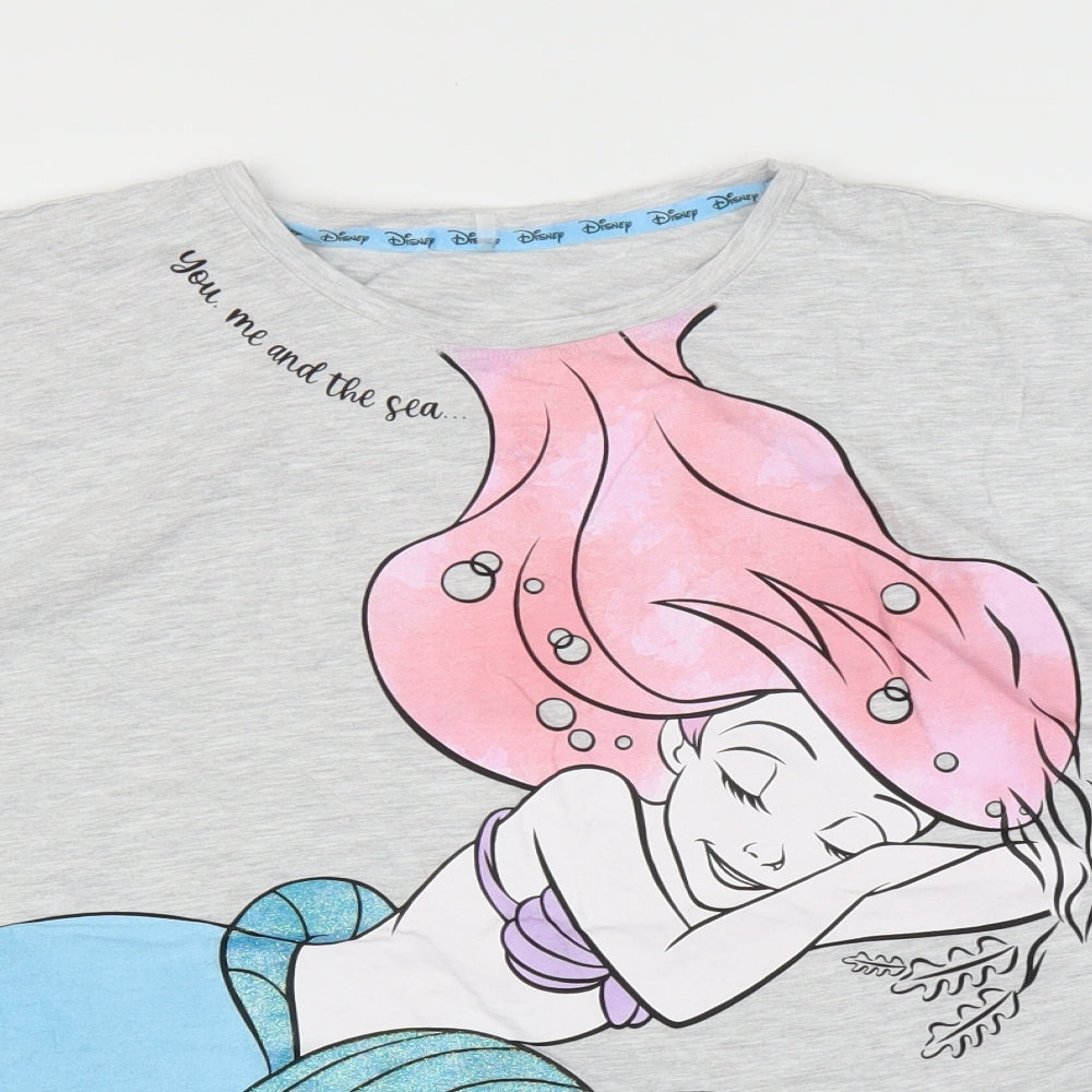 George Womens Grey   Basic T-Shirt Size 12  - Disney, Little Mermaid