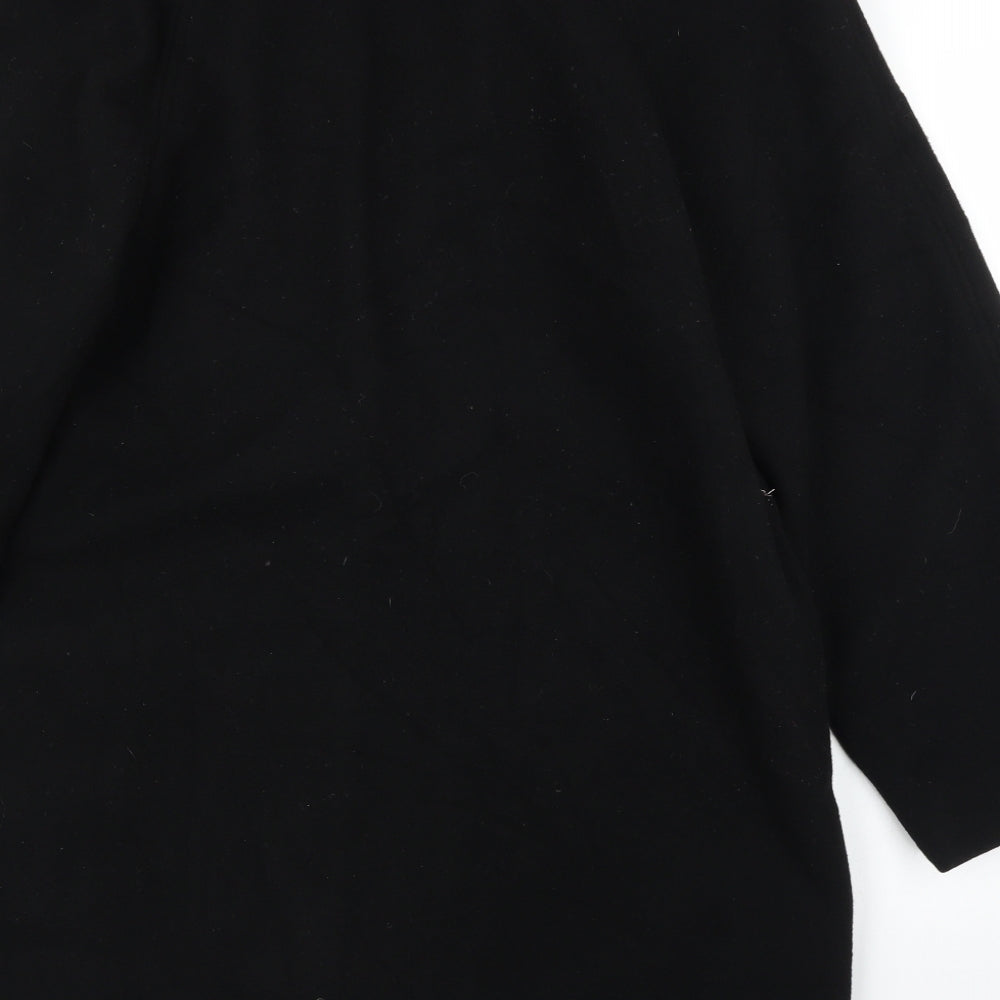 Preworn Mens Black   Overcoat Coat Size XL