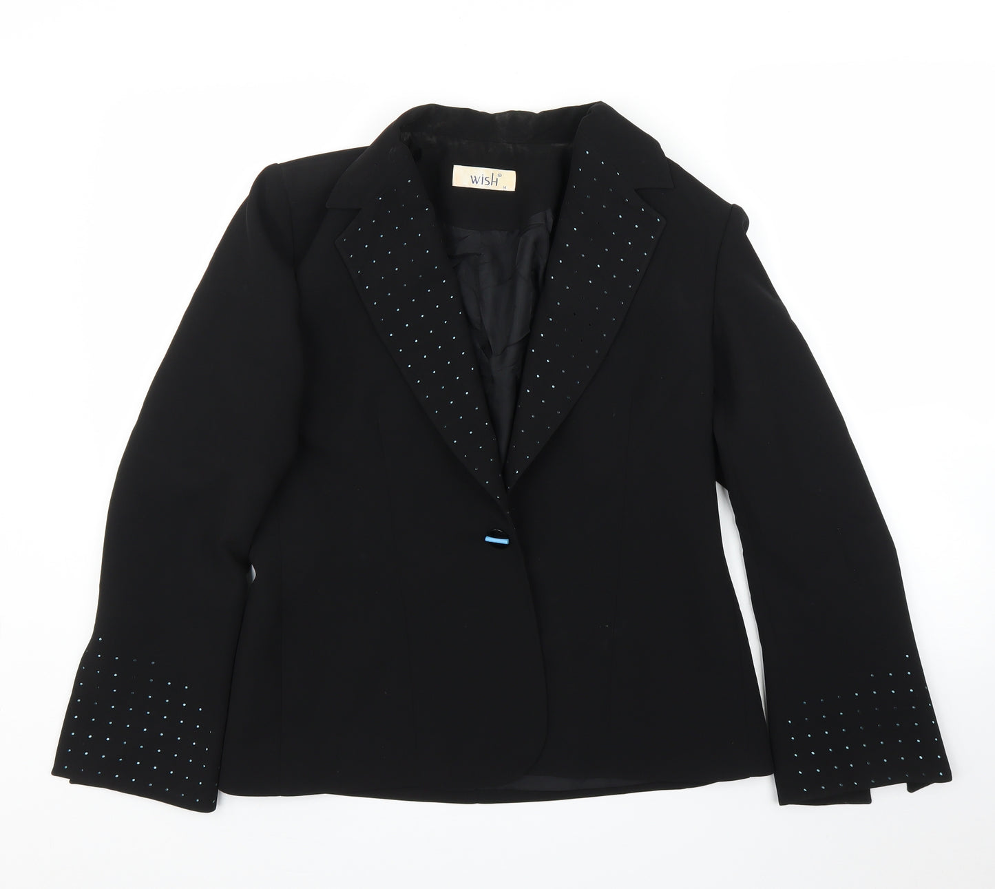 Wish Womens Black   Jacket Blazer Size 14