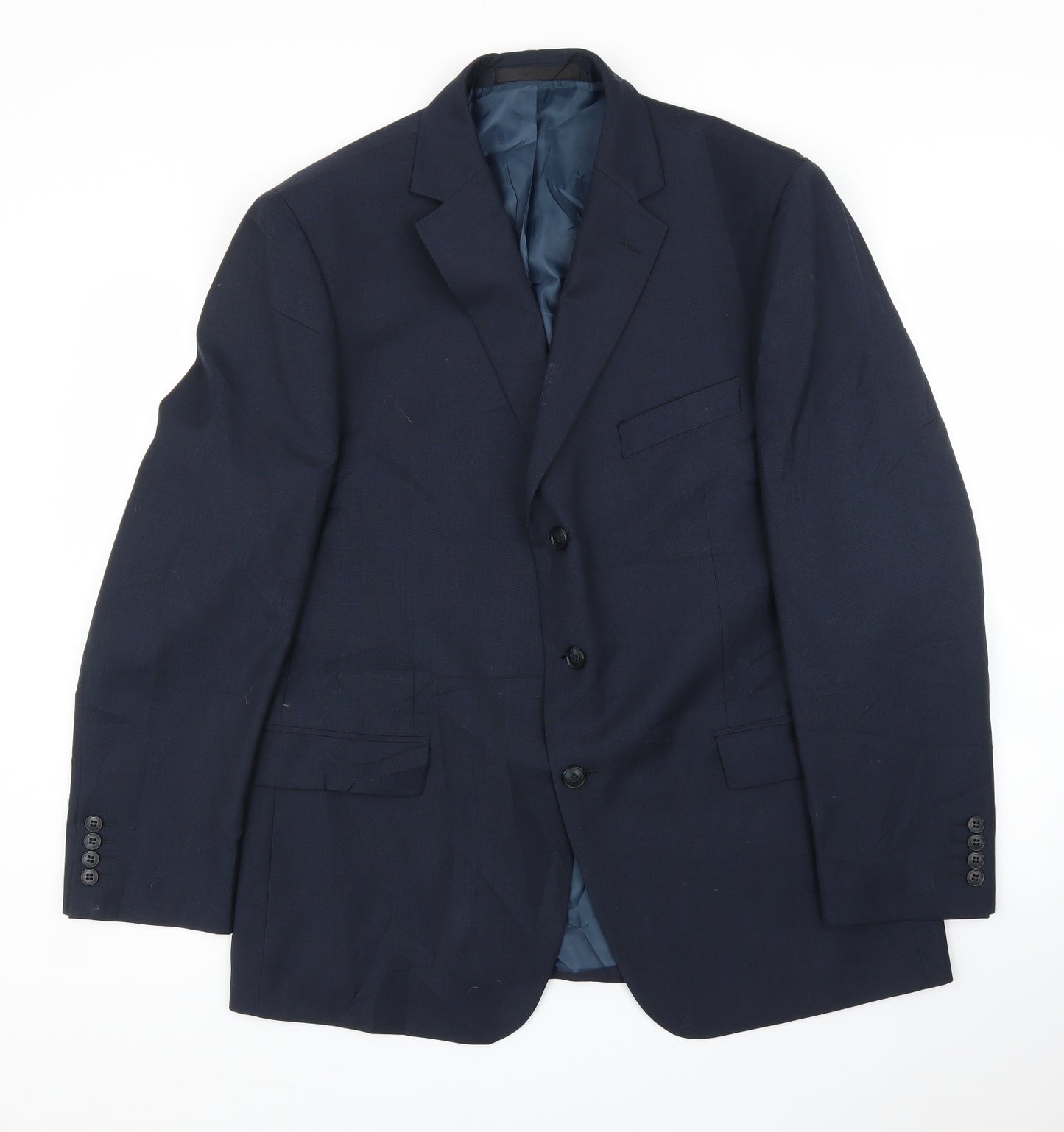 M&S Mens Blue   Jacket Suit Jacket Size 44