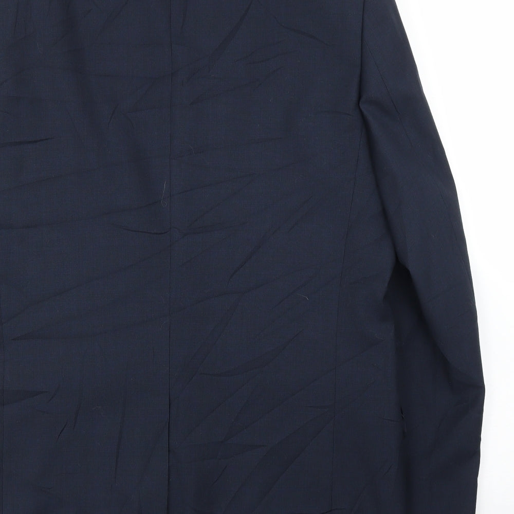 M&S Mens Blue   Jacket Suit Jacket Size 44