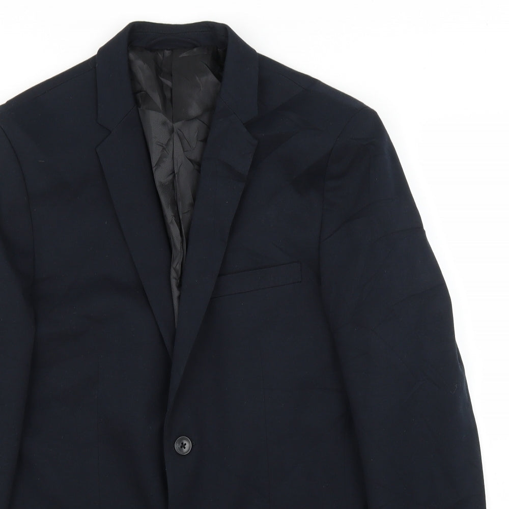 JACK & JONES Mens Blue   Jacket Blazer Size 38