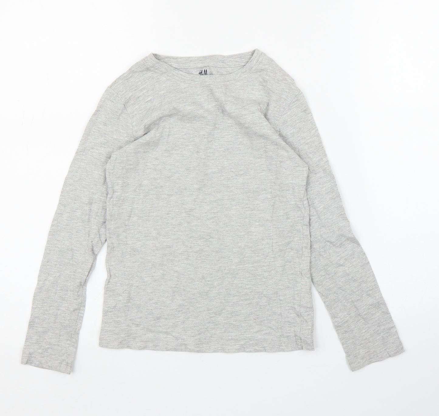 H&M Girls Grey   Basic T-Shirt Size 7 Years