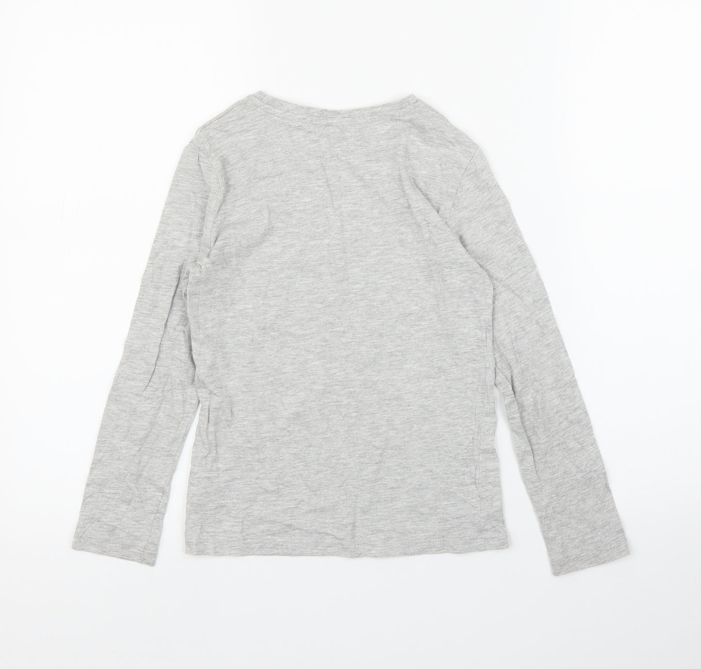 H&M Girls Grey   Basic T-Shirt Size 7 Years