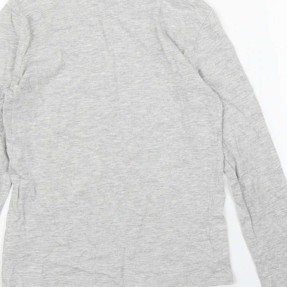 H&M Girls Grey   Basic T-Shirt Size 7 Years