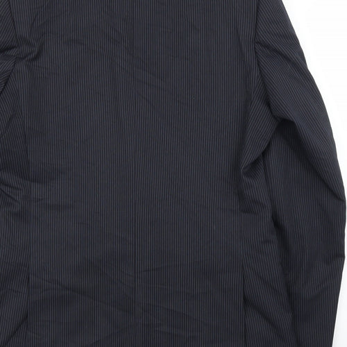 Tom English Mens Blue Striped  Jacket Suit Jacket Size 42