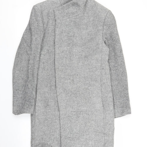 Zara Mens Grey   Overcoat Coat Size L