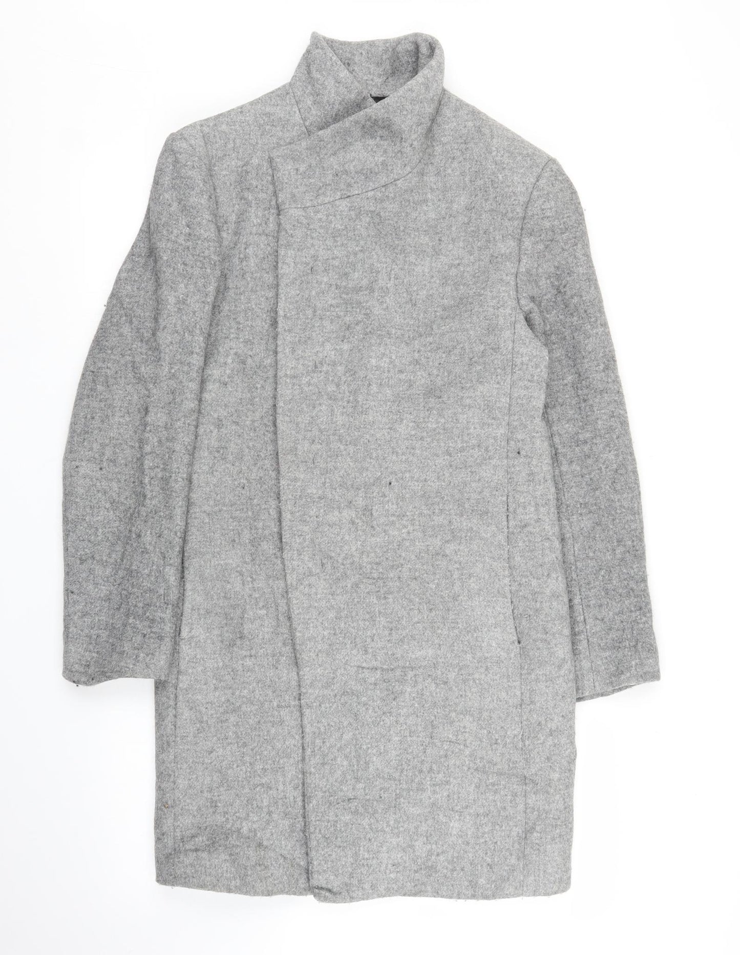 Zara Mens Grey   Overcoat Coat Size L
