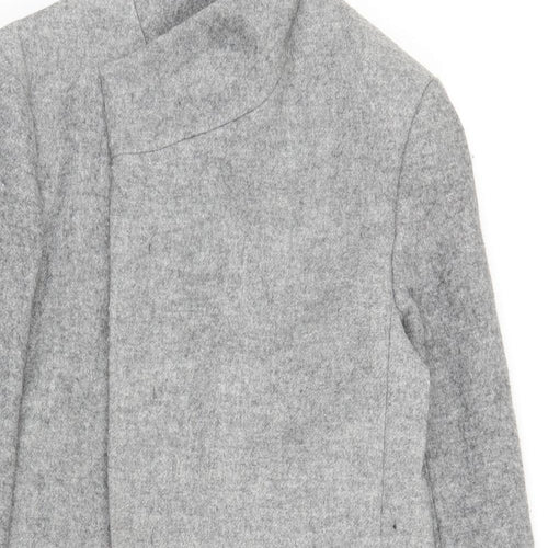 Zara Mens Grey   Overcoat Coat Size L