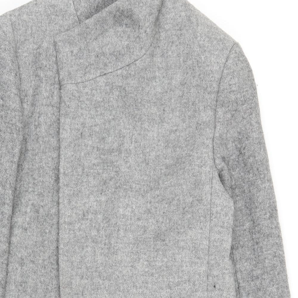 Zara Mens Grey   Overcoat Coat Size L