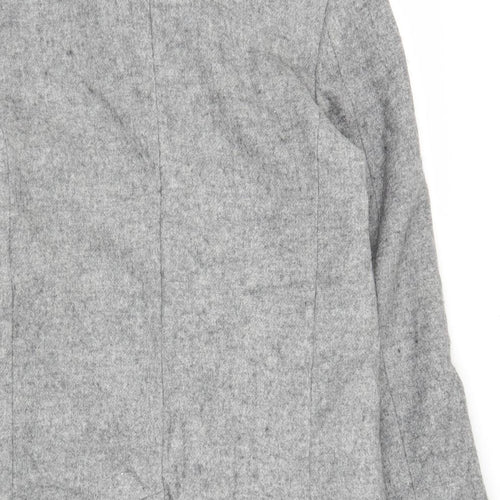 Zara Mens Grey   Overcoat Coat Size L