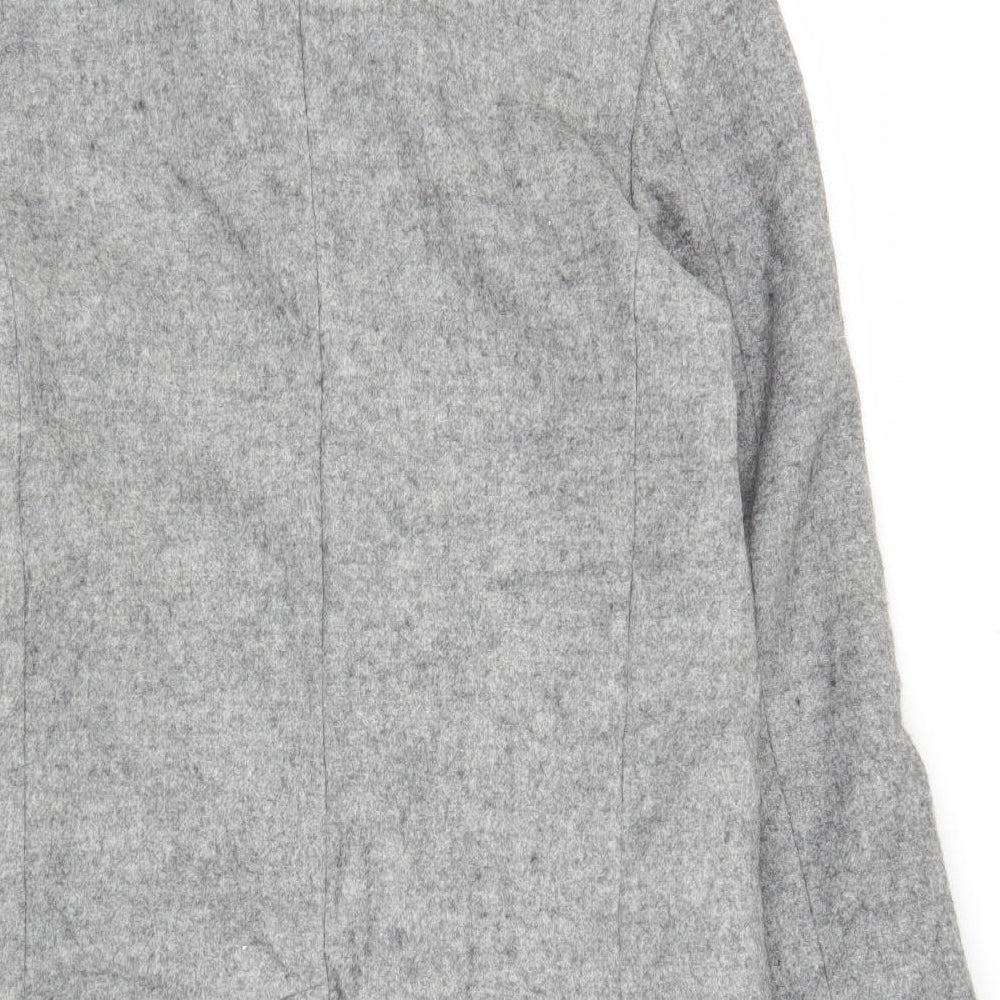 Zara Mens Grey   Overcoat Coat Size L