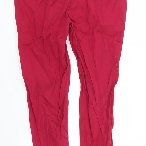 NEXT Womens Pink   Capri Trousers Size 10 L23 in