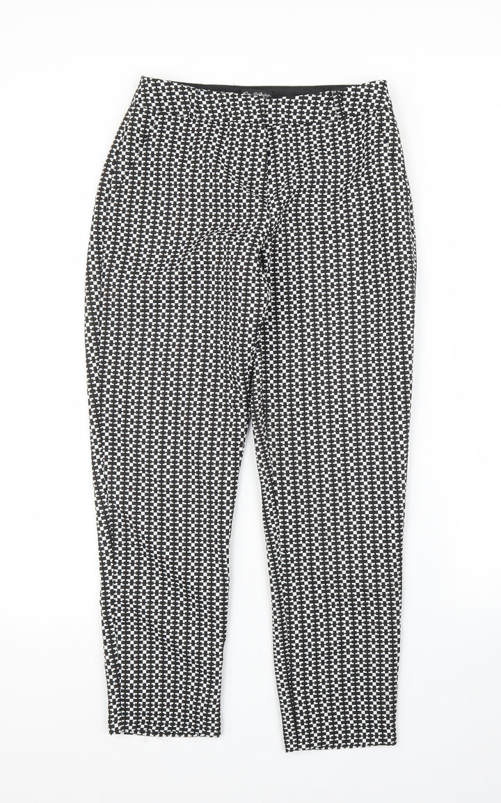 Miss Selfridge Womens Black Capri Trousers Size 6 L23 in
