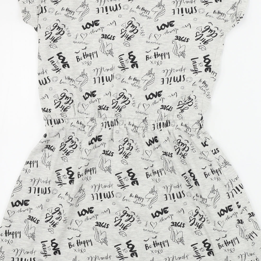 George  Girls Grey   A-Line  Size 11-12 Years