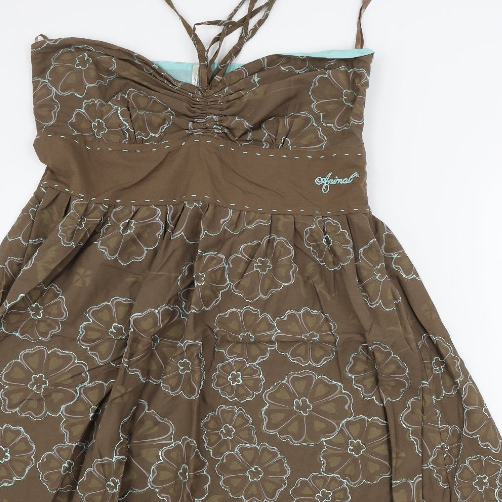 Animal Womens Brown   A-Line  Size 14