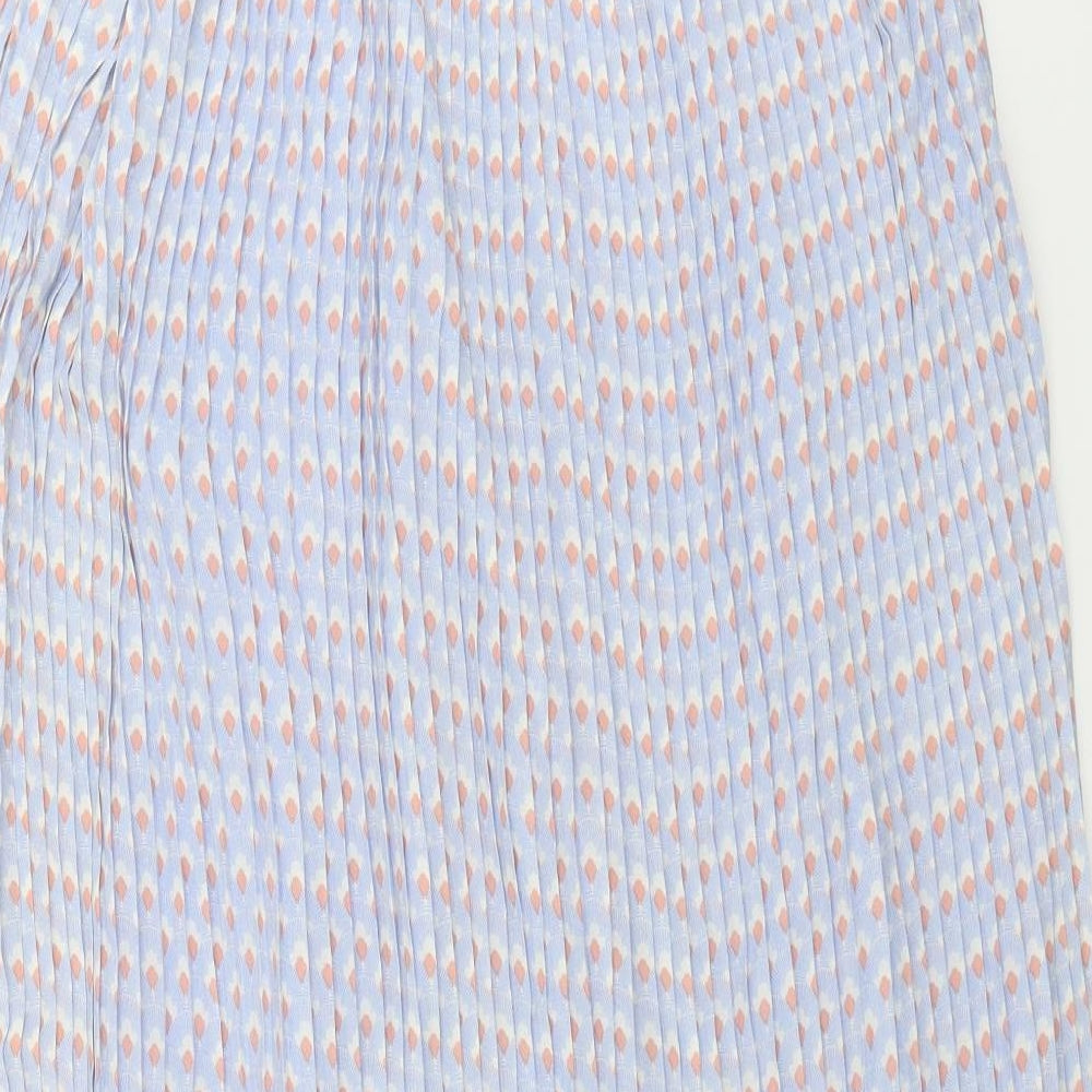 mint&berry  Womens Blue Floral  A-Line  Size 8