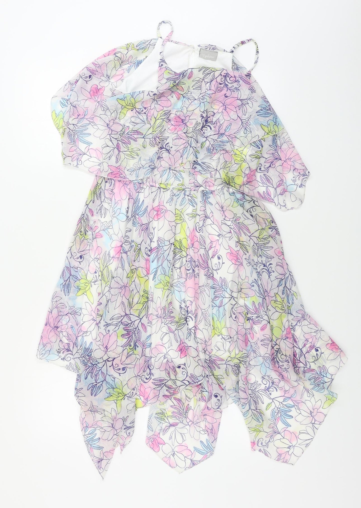 NEXT  Womens White Floral  A-Line  Size 12