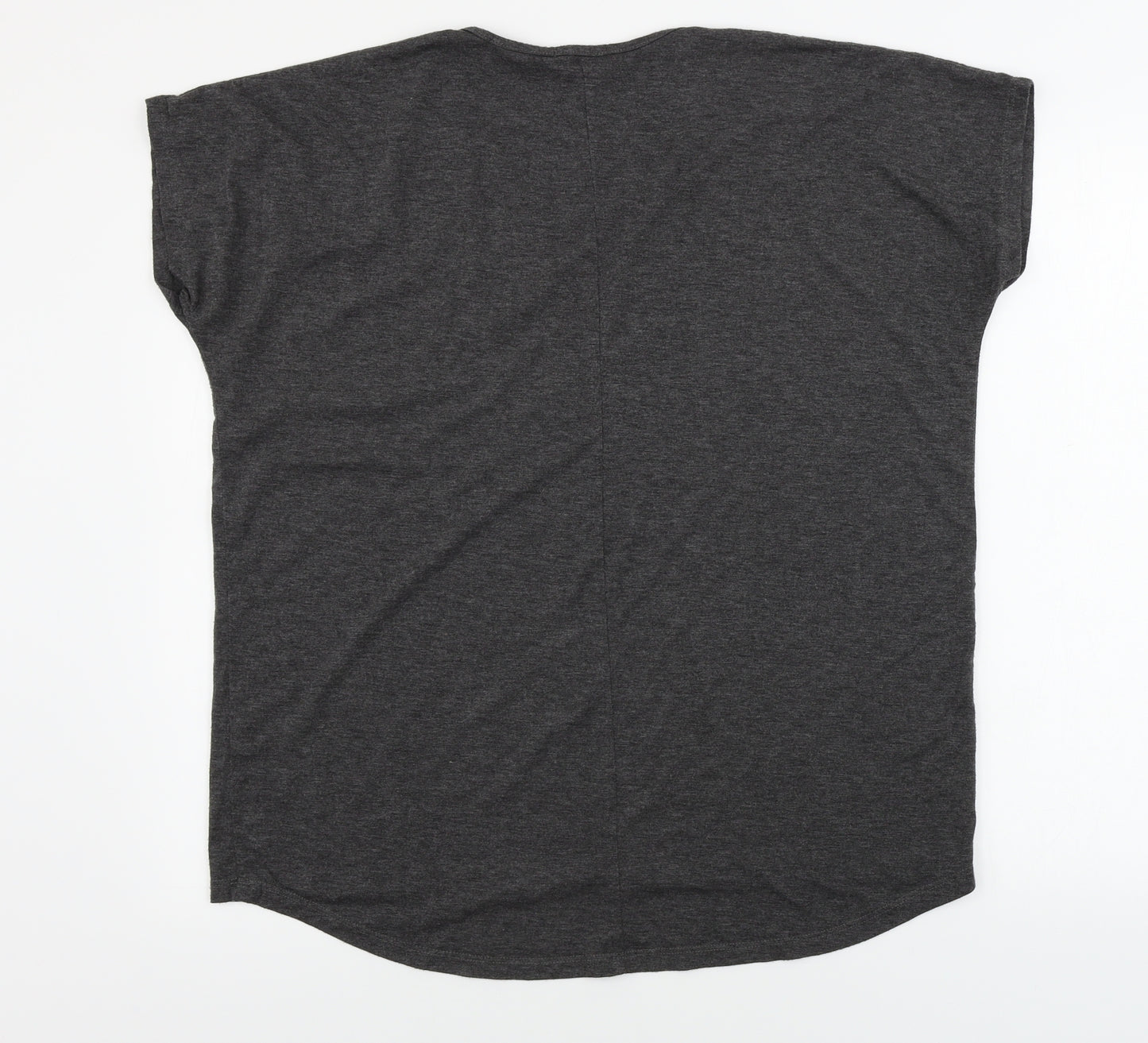 Boohoo  Womens Grey   Basic T-Shirt Size 10