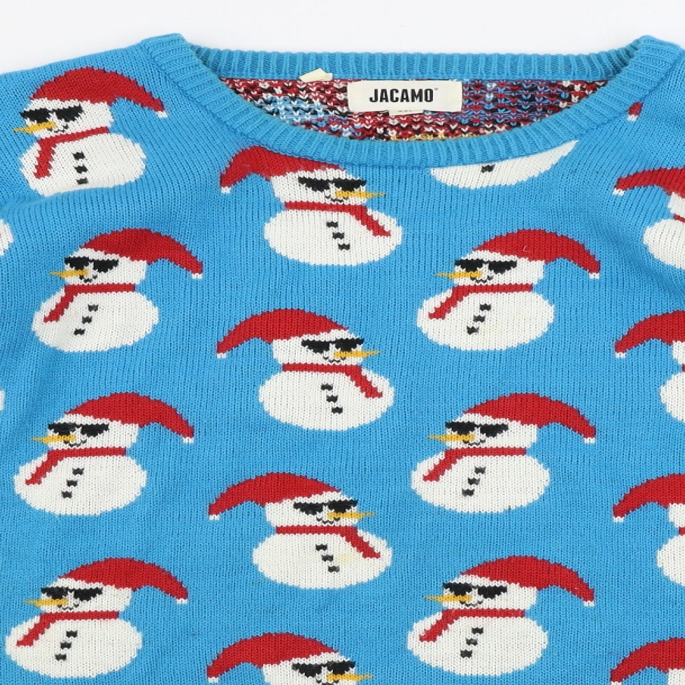 Jacamo  Mens Blue   Pullover Jumper Size 4XL  - Christmas Jumper