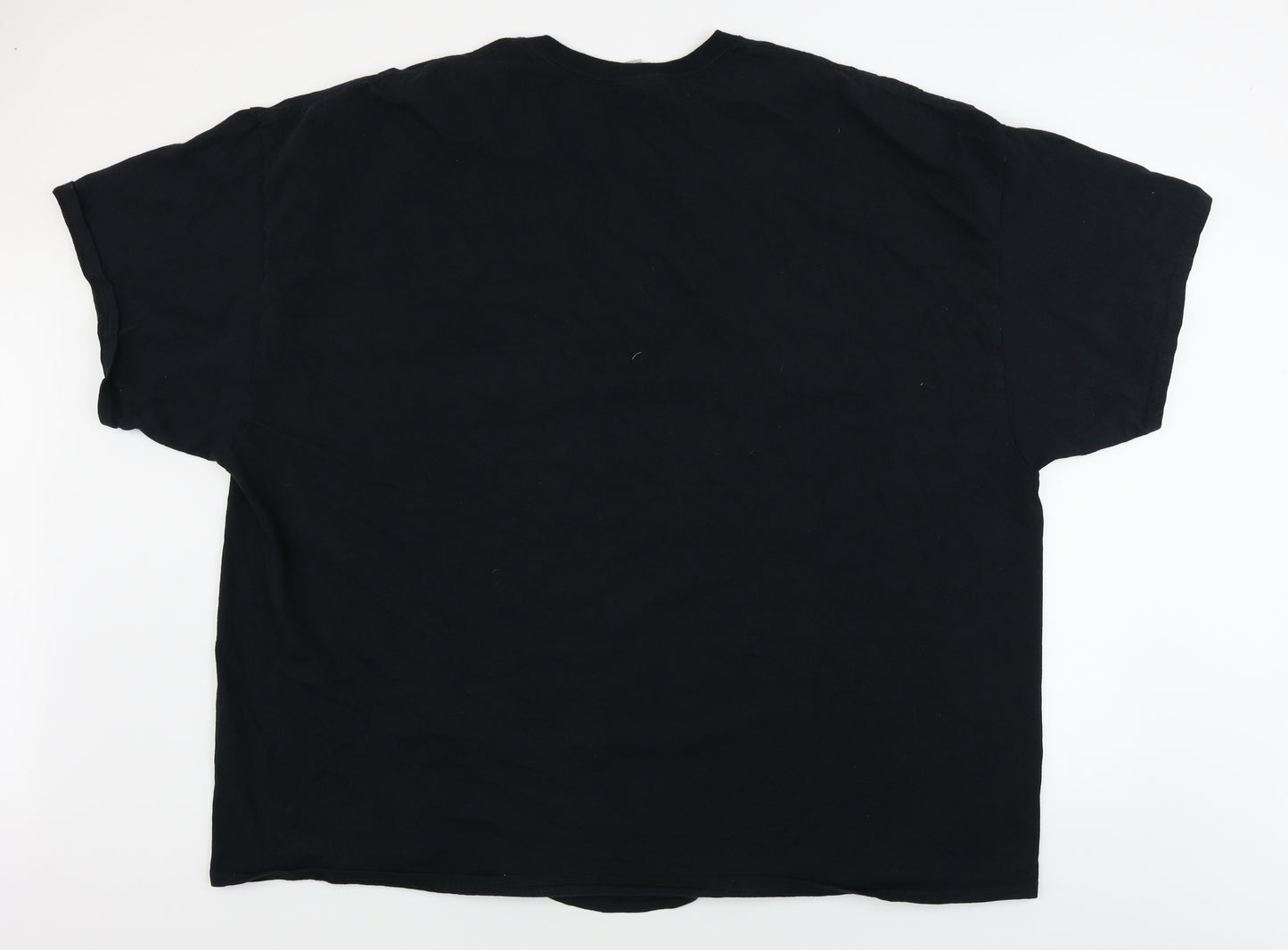 Gildan  Mens Black    T-Shirt Size Big 5X
