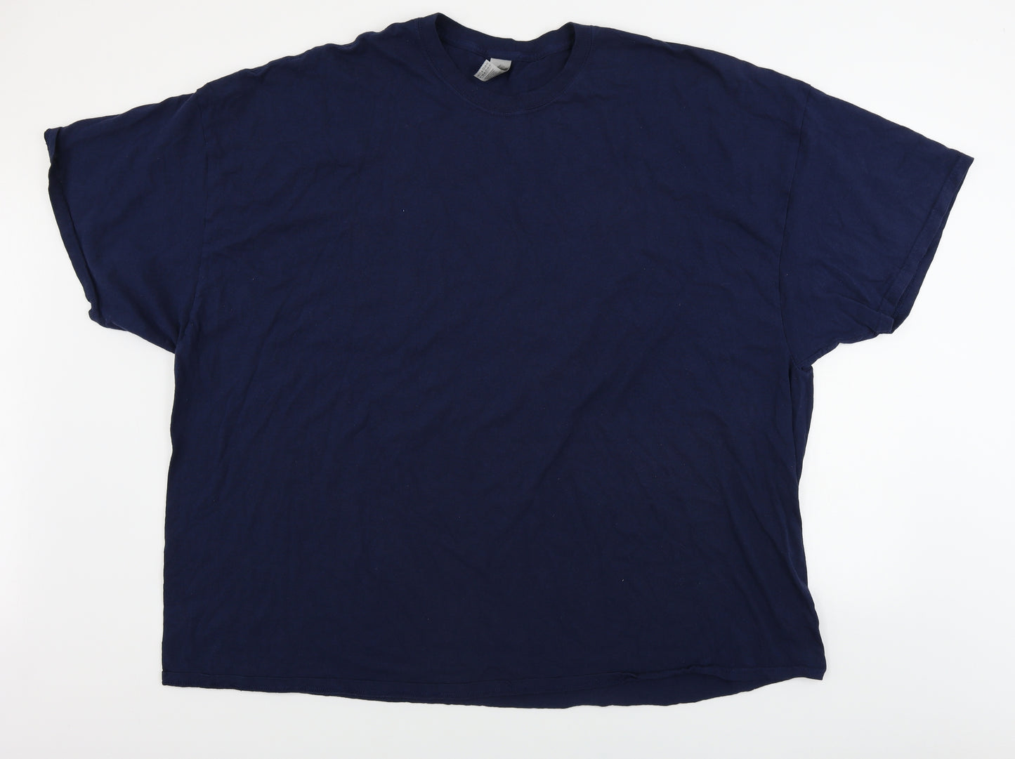Gildan  Mens Blue    T-Shirt Size Big 5X