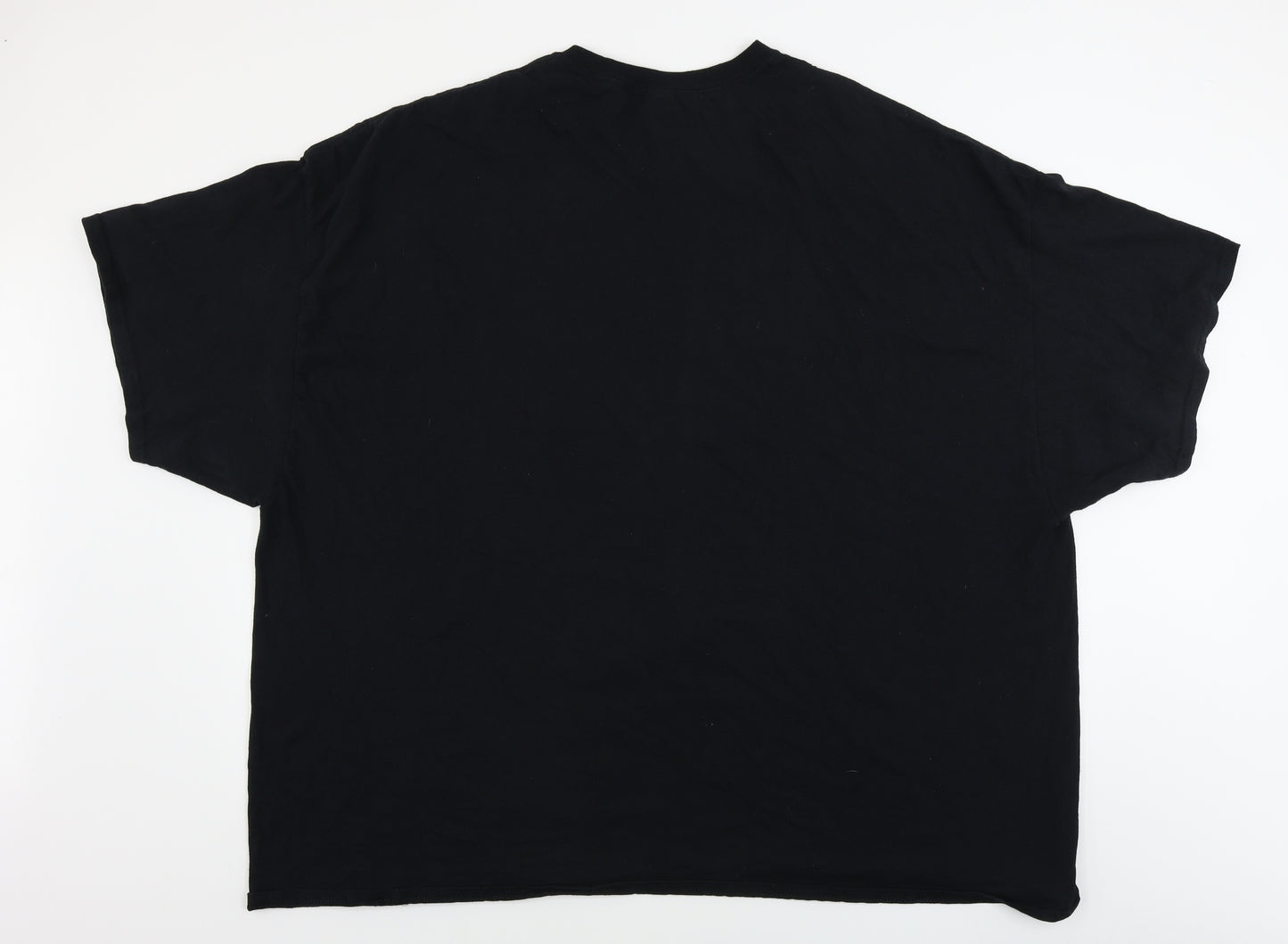 Gildan  Mens Black    T-Shirt Size Big 5X