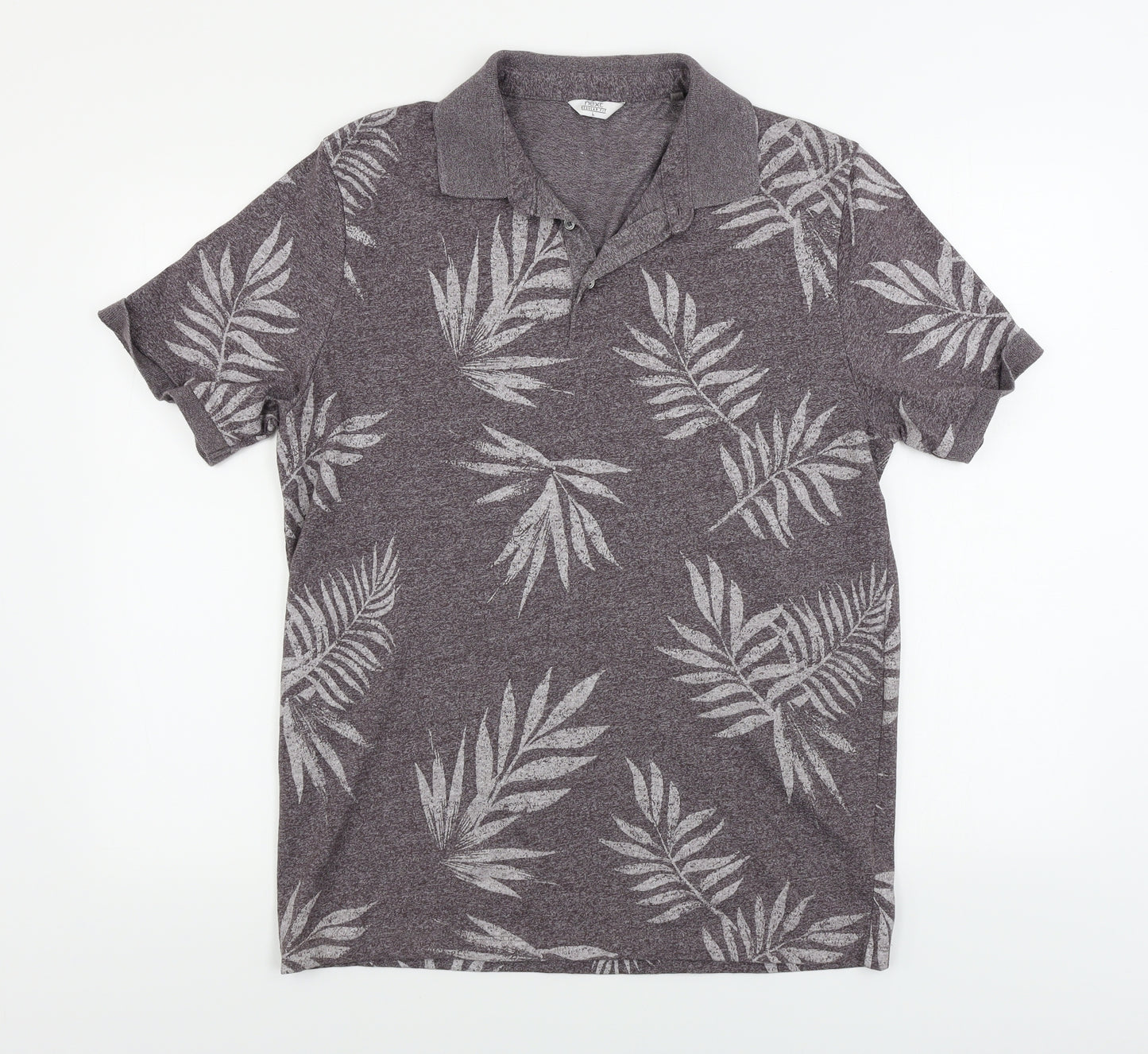 NEXT  Mens Brown Floral   Polo Size L