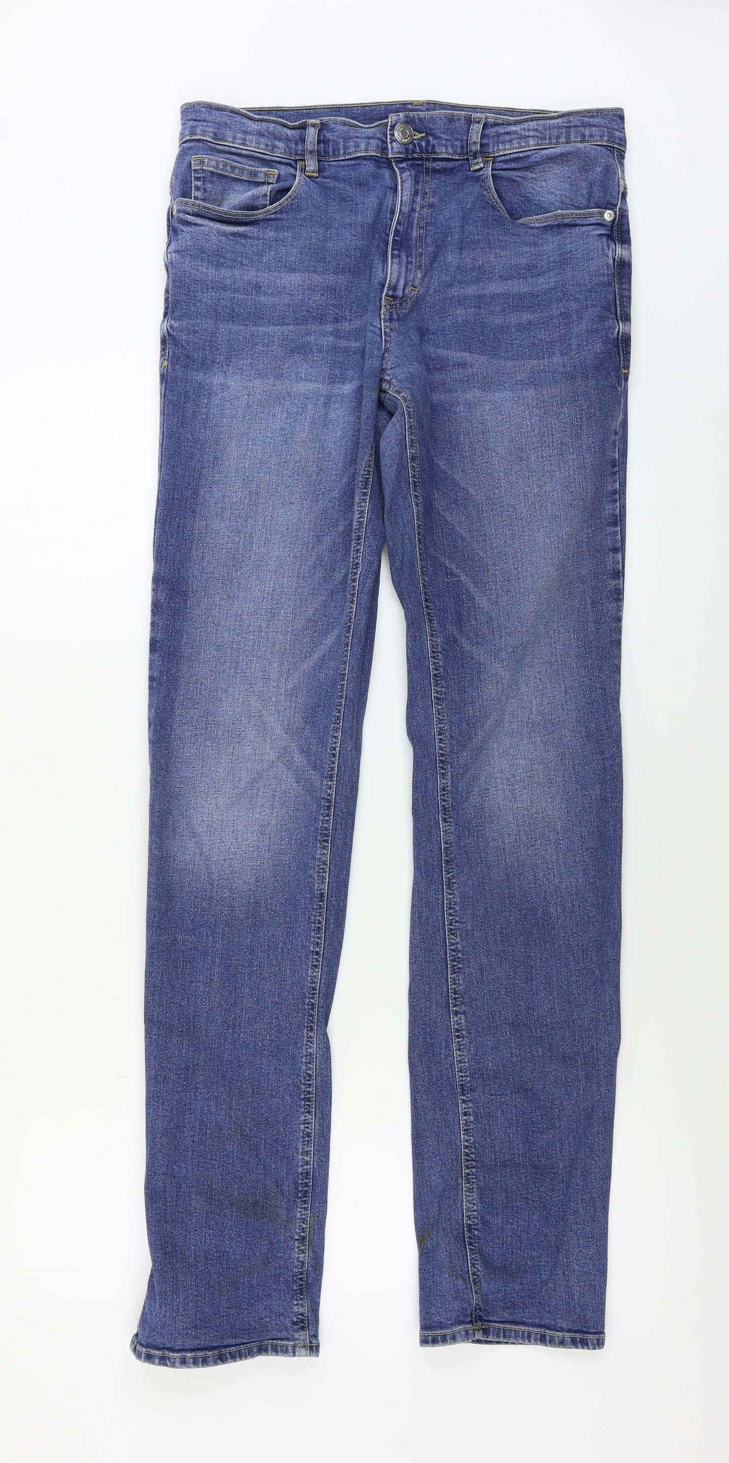 F&F  Mens Blue   Straight Jeans Size 32 in L34 in