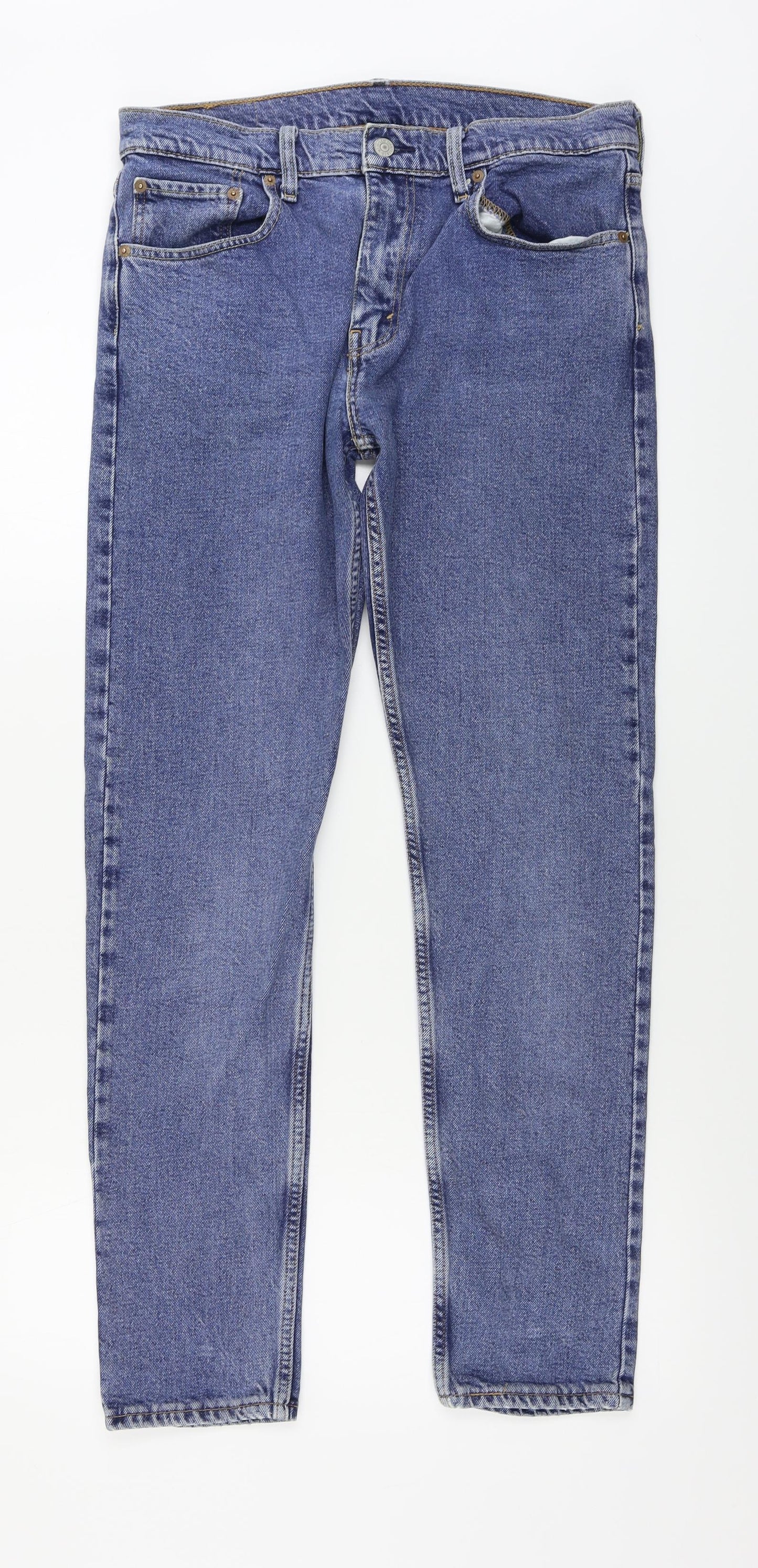 LEVIS    Mens Blue   Straight Jeans Size 32 in L29 in