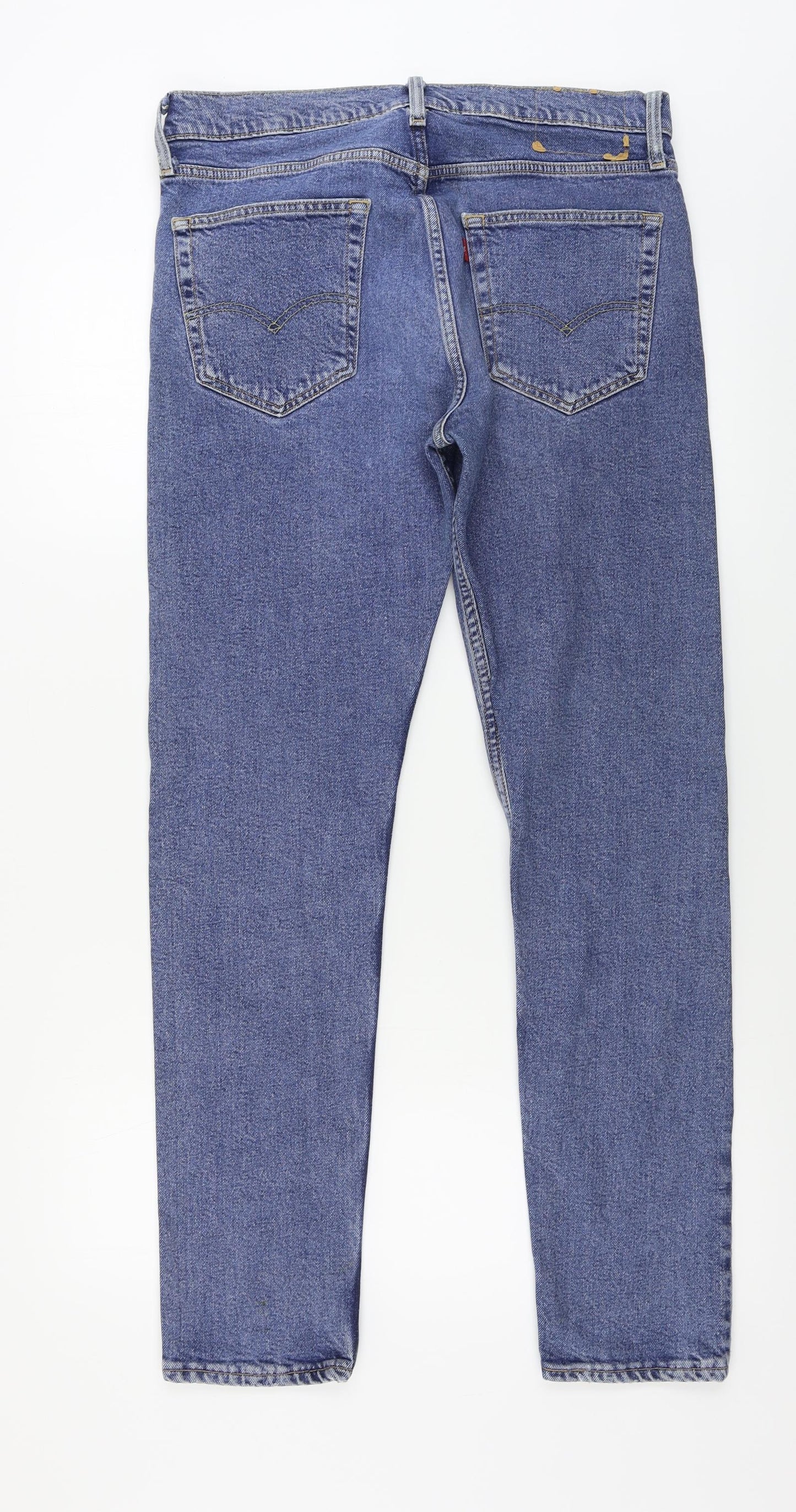 LEVIS    Mens Blue   Straight Jeans Size 32 in L29 in