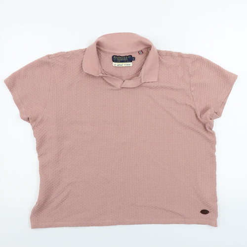 Hammond & Co  Mens Pink    Polo Size XL