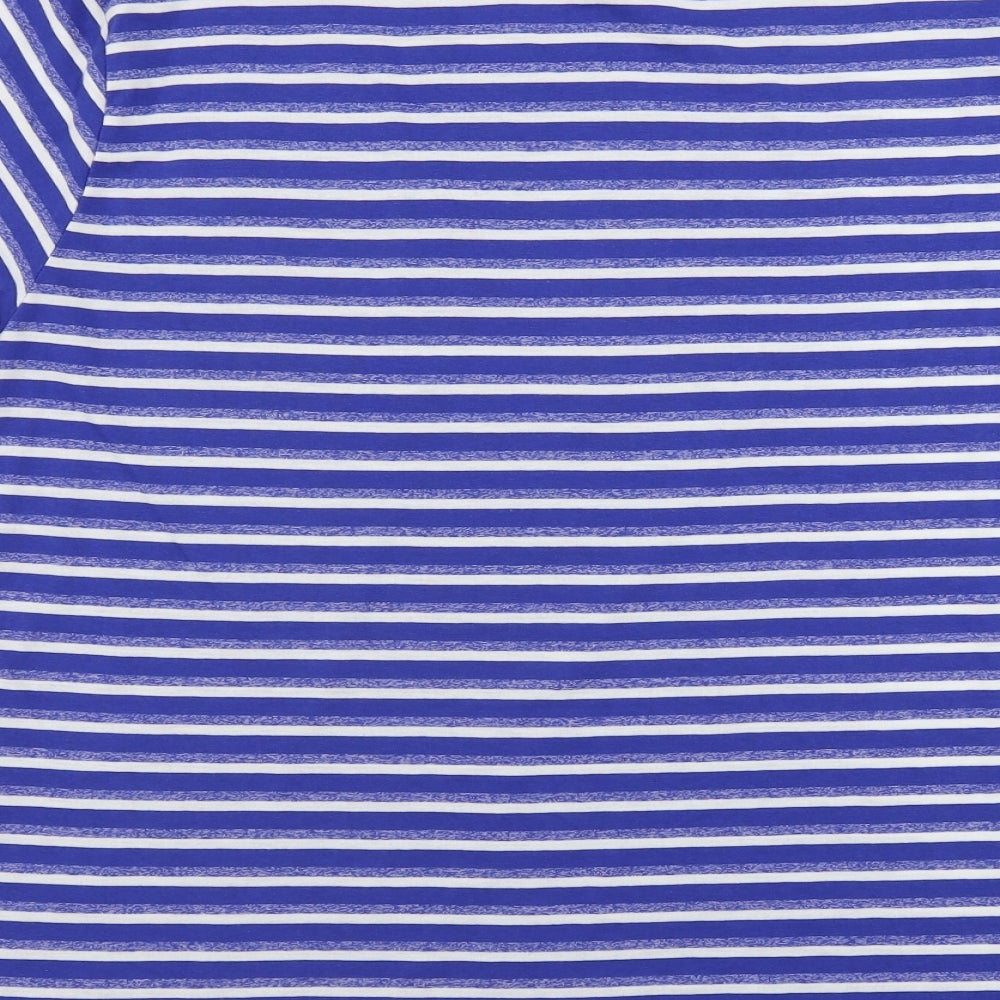 TU Mens Blue Striped   T-Shirt Size XL