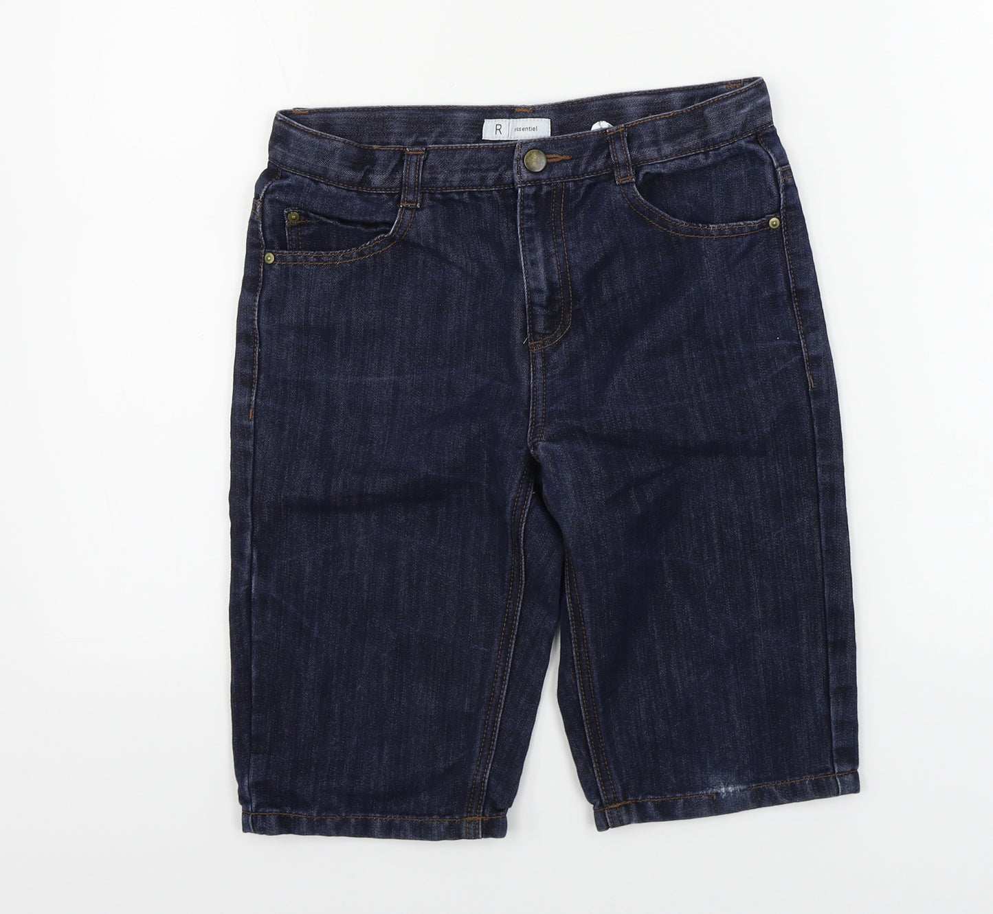 R Essential  Boys Blue   Cropped Trousers Size 12 Years