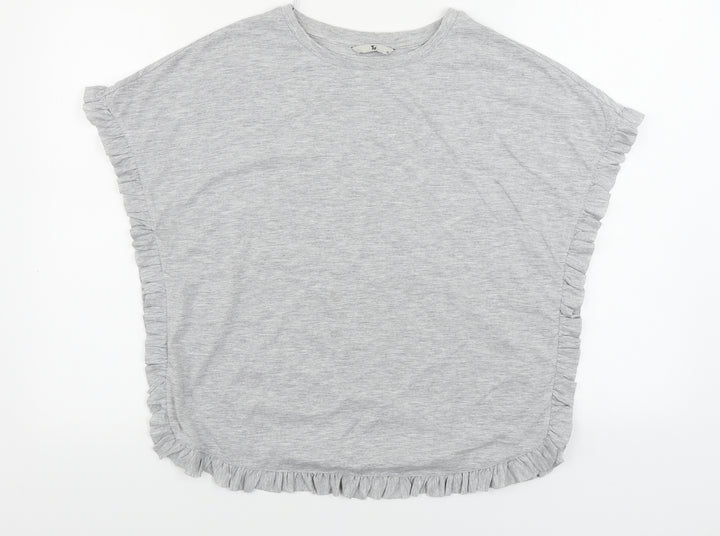 TU Womens Grey Basic T-Shirt Size 10