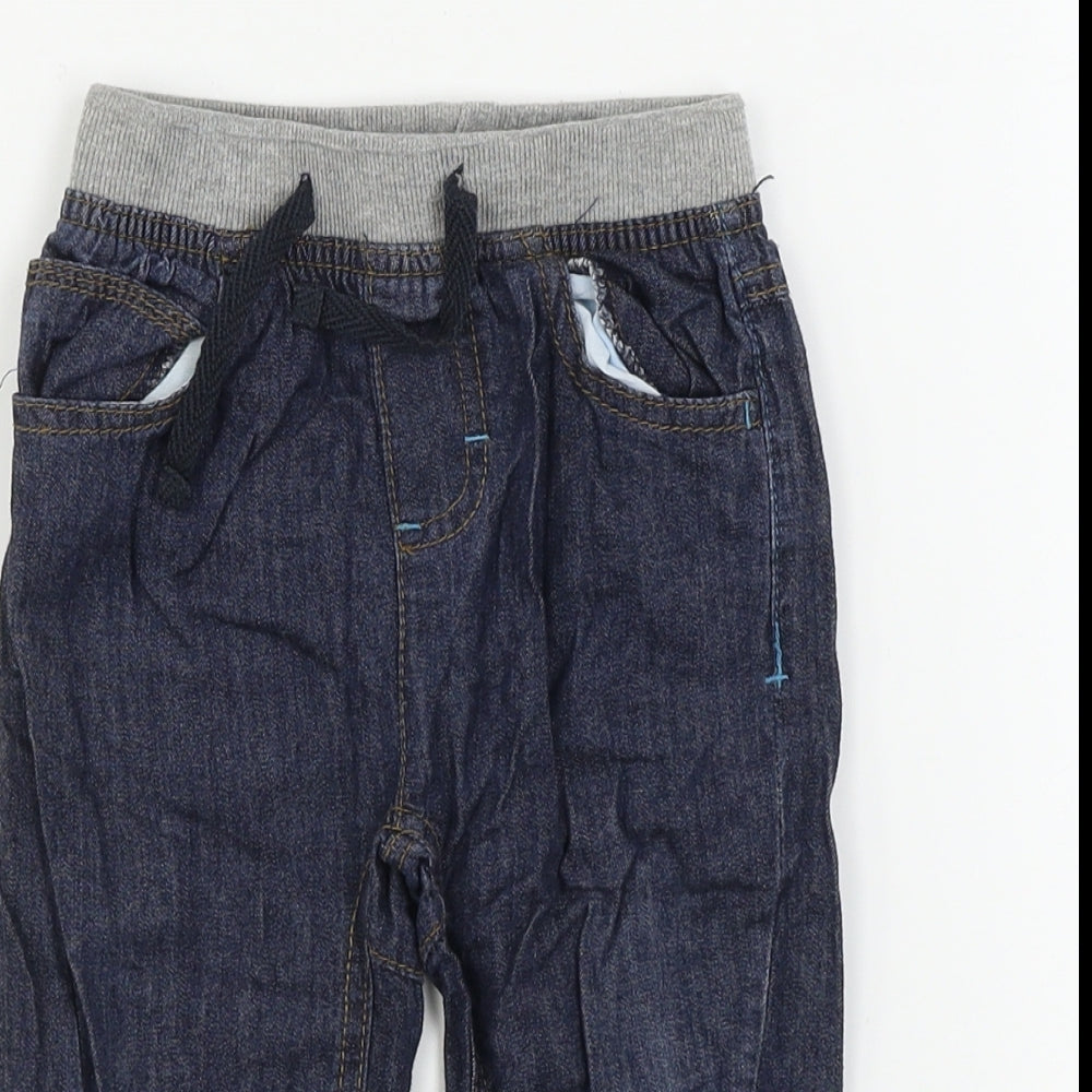 Baby Boys Grey   Cargo Jeans Size 12-18 Months
