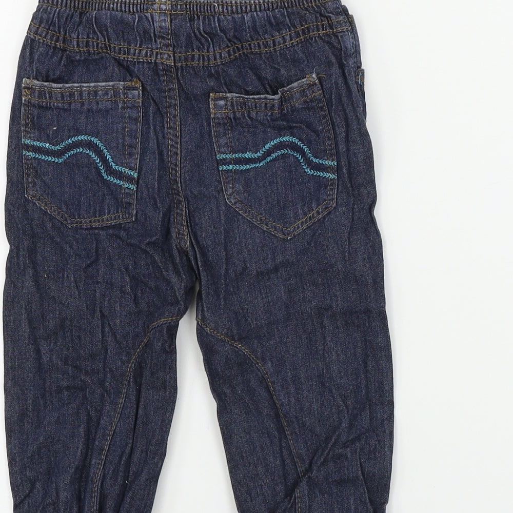 Baby Boys Grey   Cargo Jeans Size 12-18 Months