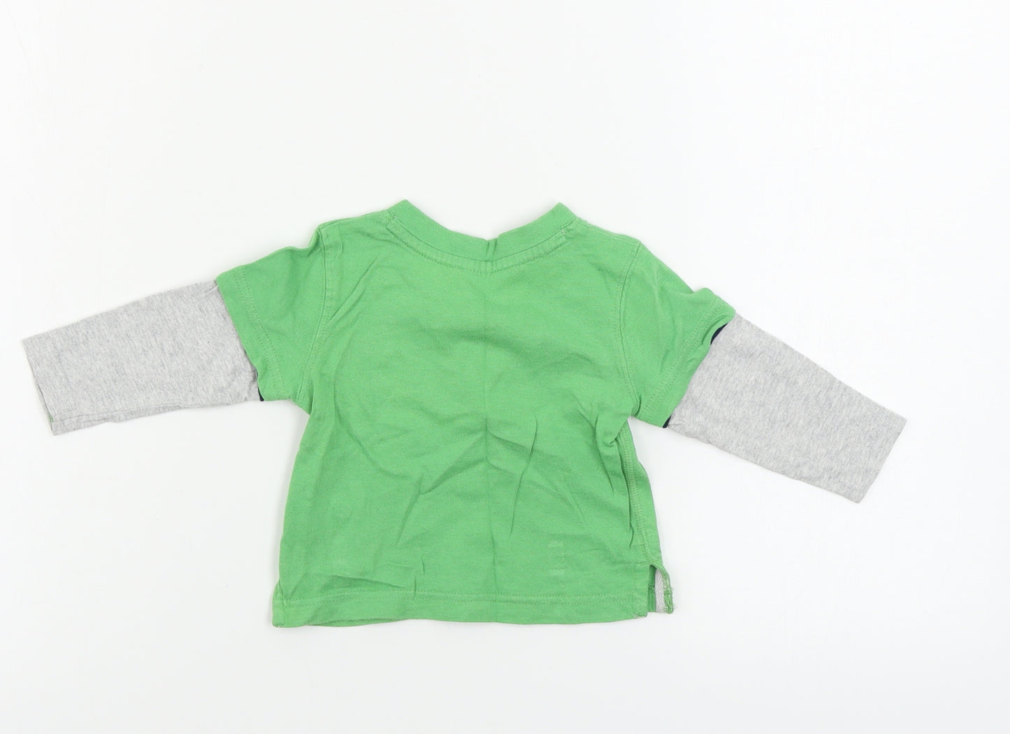 Mini Club Boys Green   Basic T-Shirt Size 3-6 Months