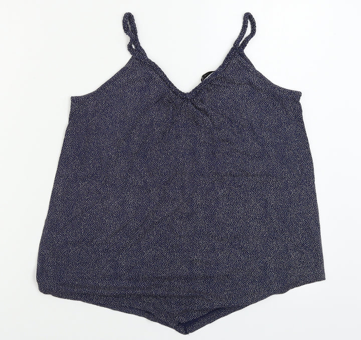 TU Womens Blue Basic T-Shirt Size 8