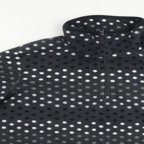 Old Navy Womens Grey Polka Dot  Henley Jumper Size M