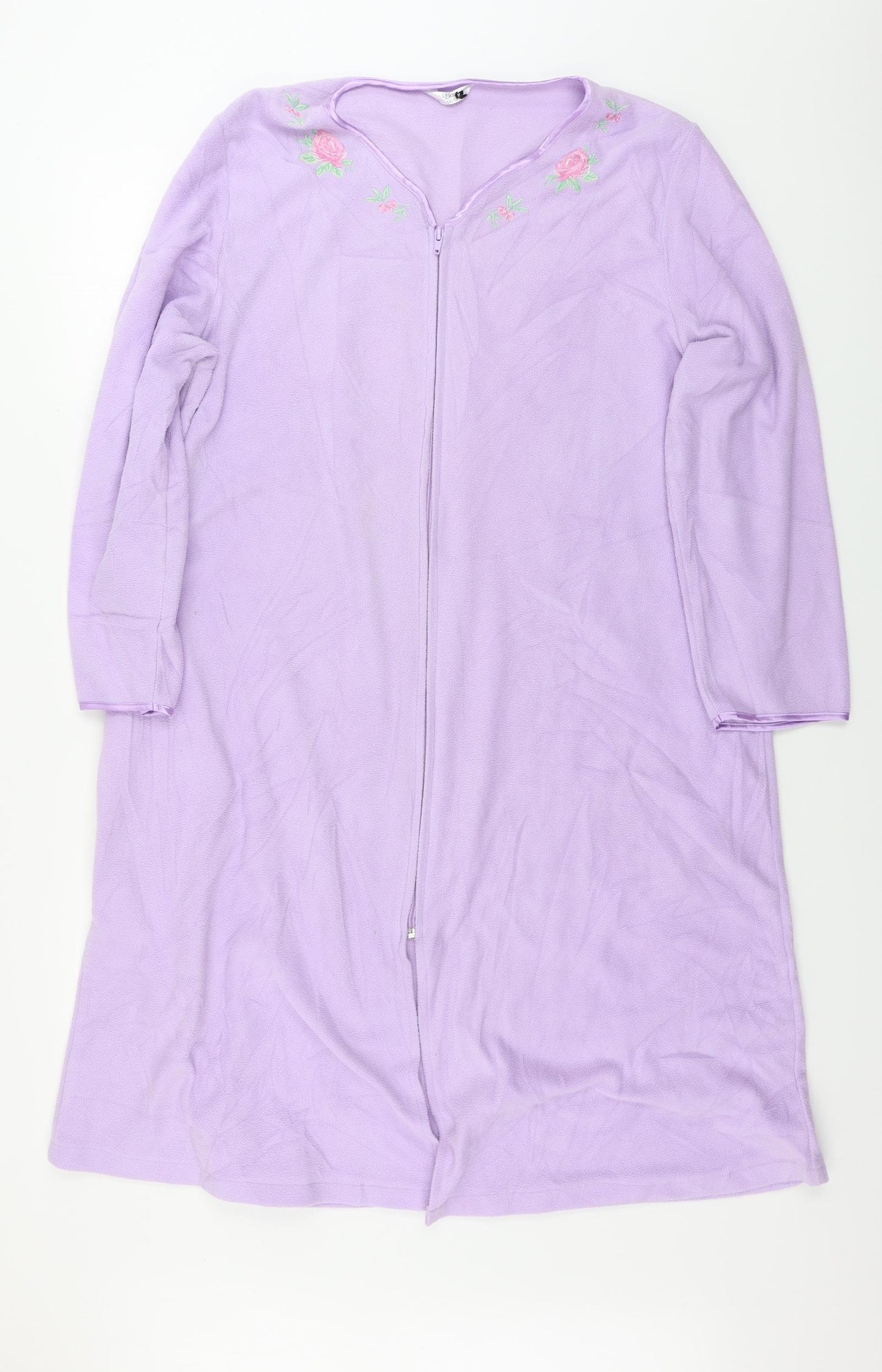 BM Womens Purple Floral  Top Pyjama Top Size 16
