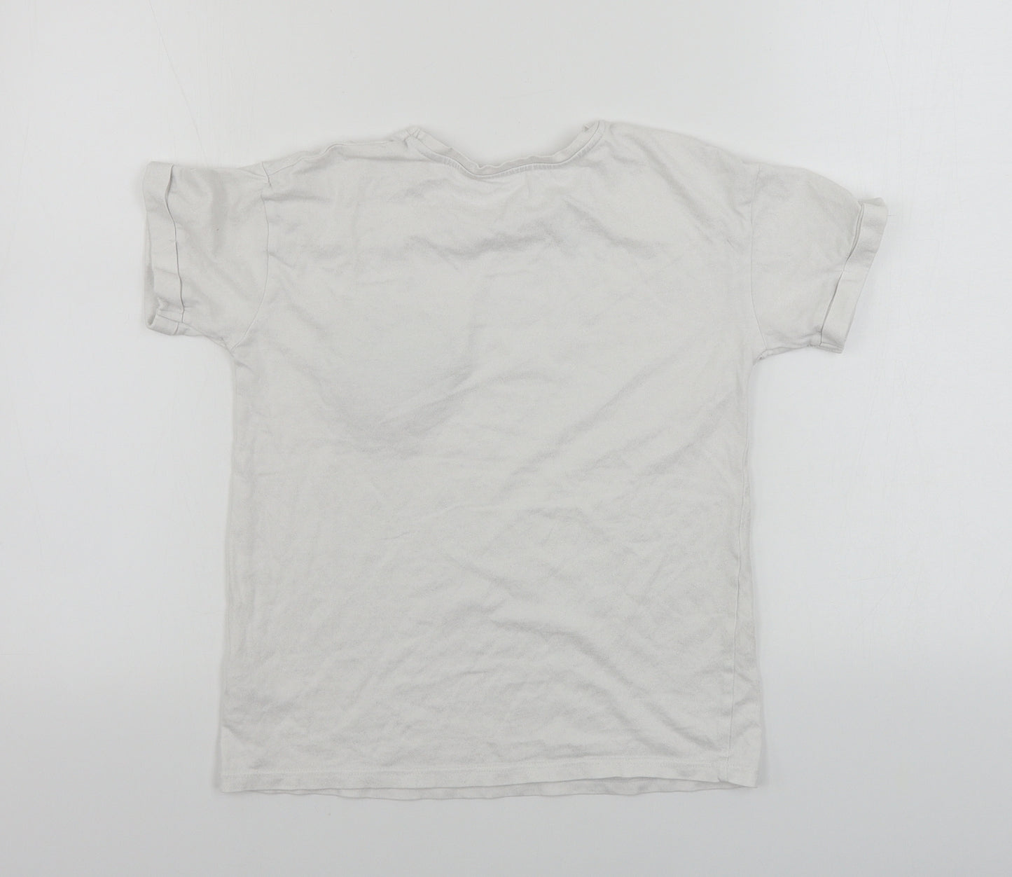 George  Girls White   Basic T-Shirt Size 9-10 Years