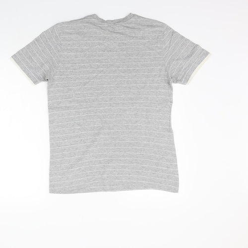 Urban Sprirt Mens Grey Striped   T-Shirt Size S  - washable mark