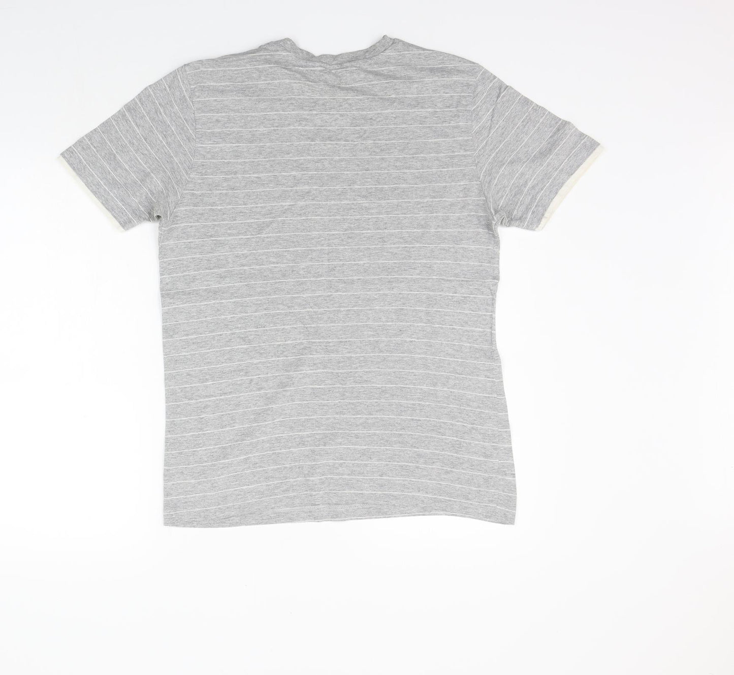 Urban Sprirt Mens Grey Striped   T-Shirt Size S  - washable mark