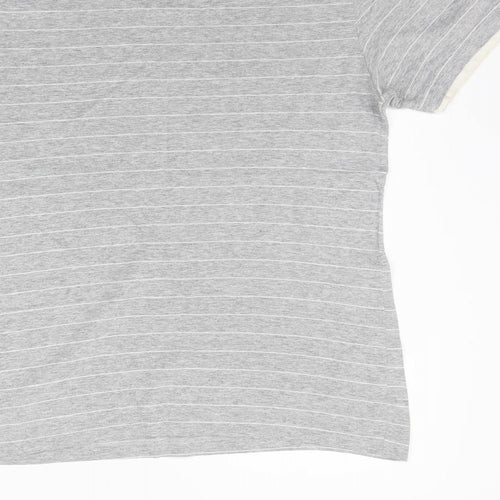 Urban Sprirt Mens Grey Striped   T-Shirt Size S  - washable mark