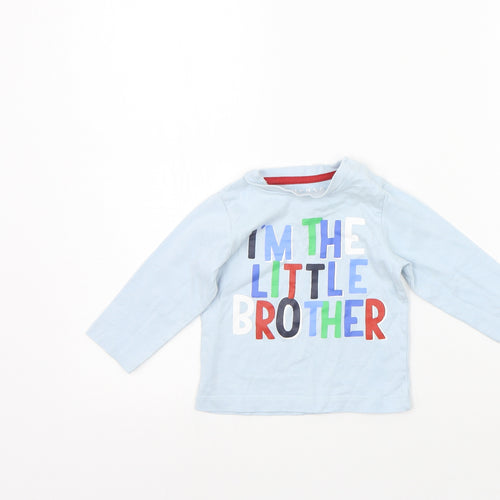 Nutmeg Baby Blue   Basic T-Shirt Size 6-9 Months