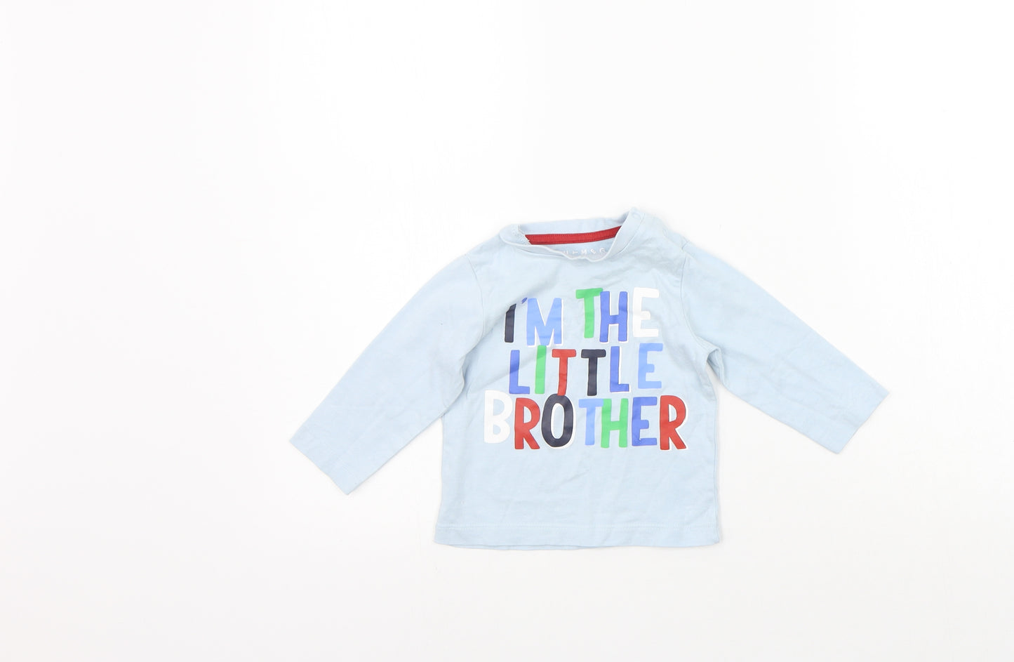 Nutmeg Baby Blue   Basic T-Shirt Size 6-9 Months