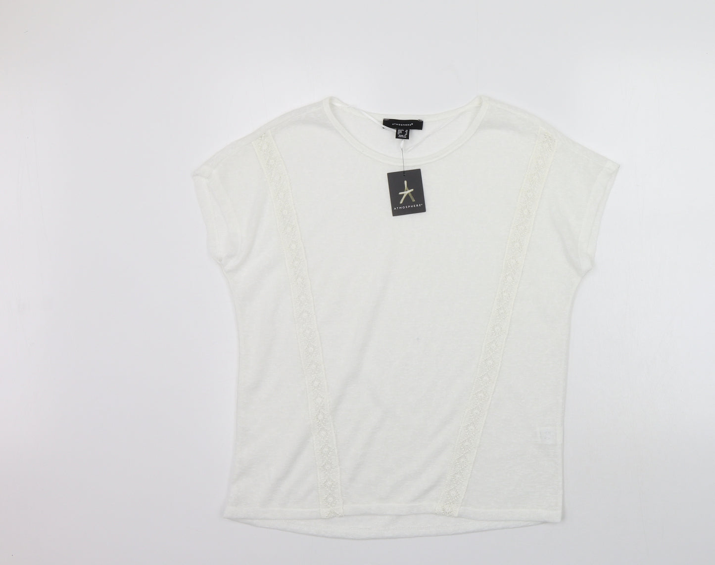 Atmosphere Womens White    T-Shirt Size 10