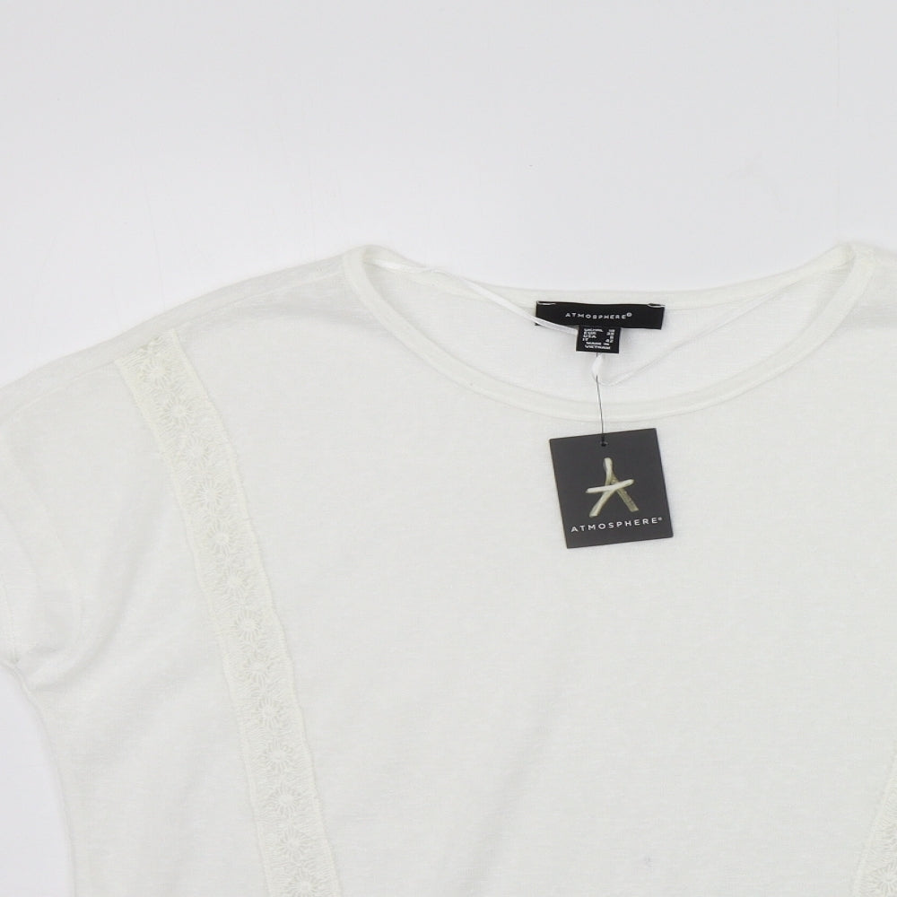 Atmosphere Womens White    T-Shirt Size 10