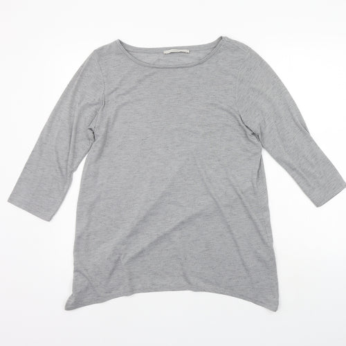 George Womens Grey Houndstooth  Basic Polo Size 14